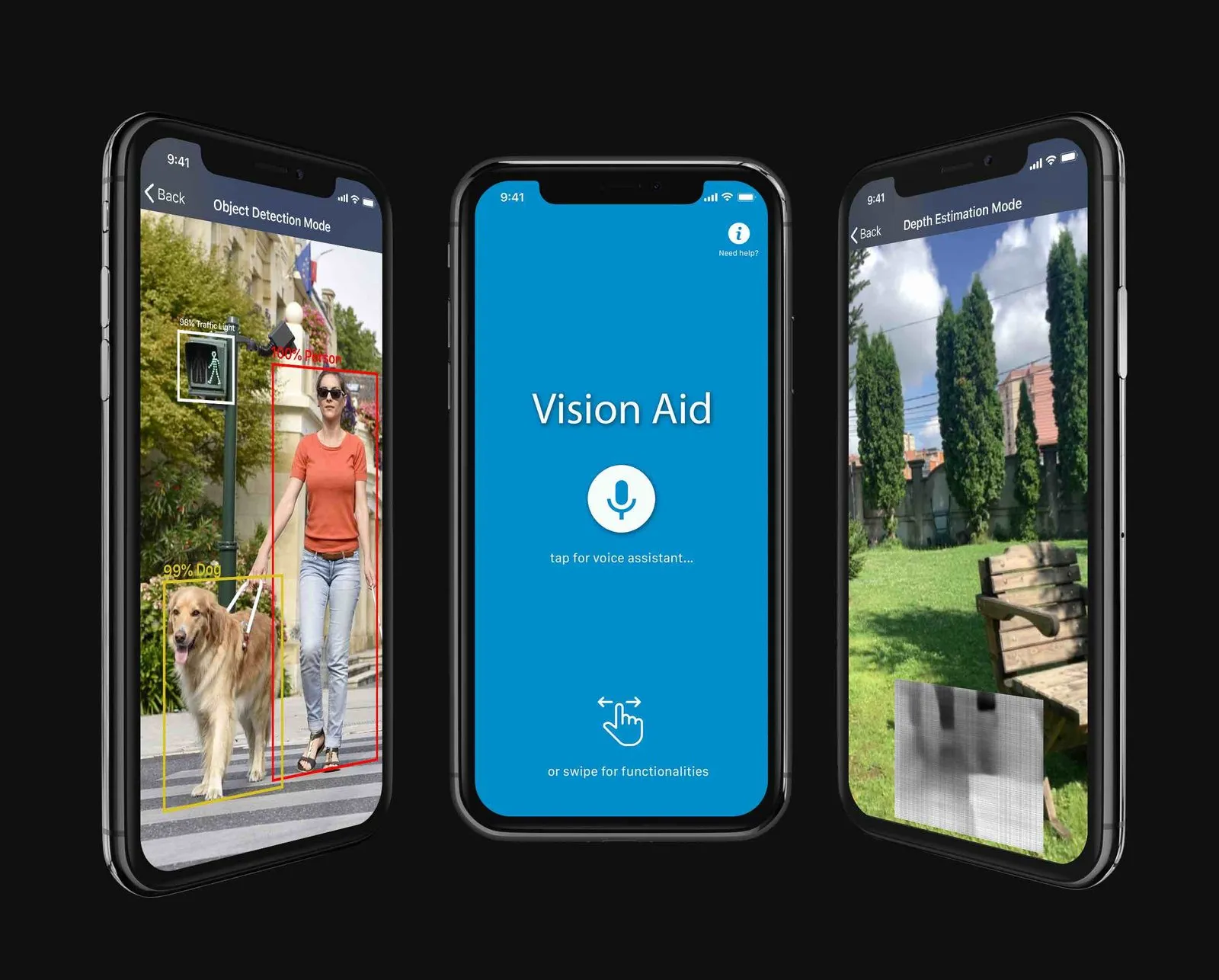 Vision Aid — app screenshots